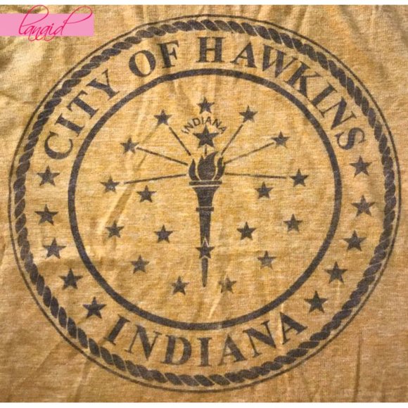 Netflix Stranger Things Hawkins Indiana Next Level Apparel Burnout Slub Tank XS - Picture 5 of 9